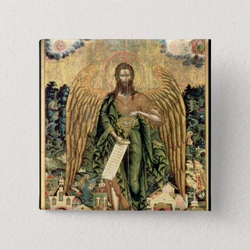 St John the Baptist Angel of the Wilderness Pinback Button