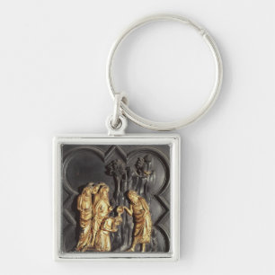 St. John the Baptist baptising in the River Keychain