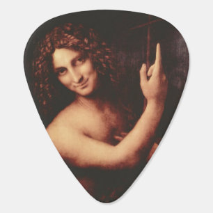 St John the Baptist by Leonardo daVinci Guitar Pick