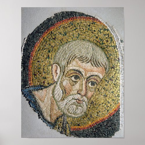St John the Baptist Fragment of a mosaic Poster