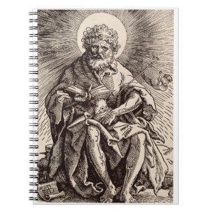 St. John the Baptist Holding the Lamb  Notebook