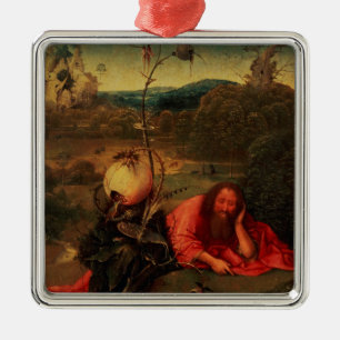 St. John the Baptist in Meditation Metal Ornament