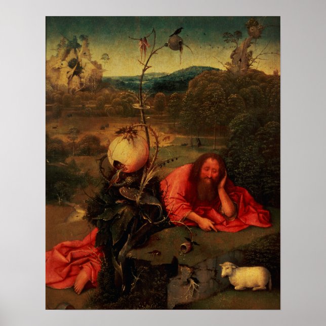 St. John the Baptist in Meditation Poster (Front)