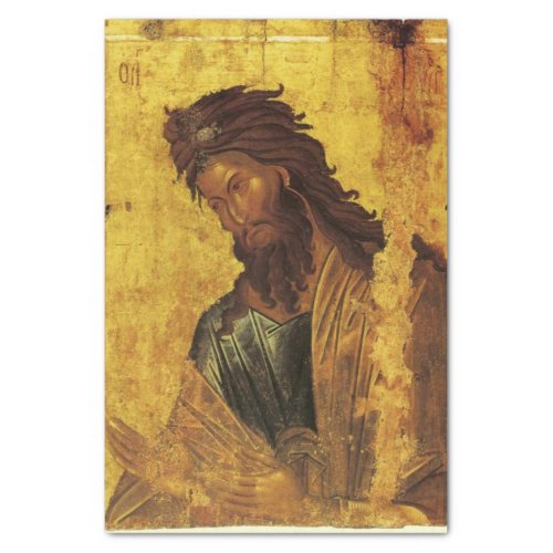 St John the Baptist Orthodox Christian Icon Tissue Paper