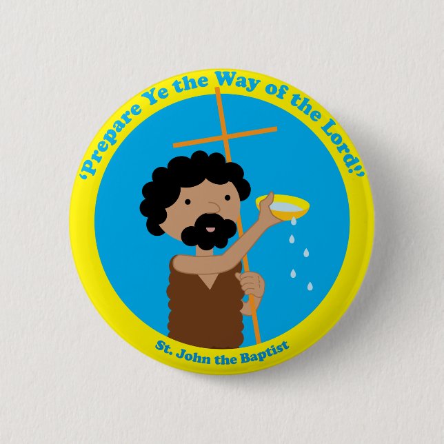 St. John the Baptist Pinback Button (Front)