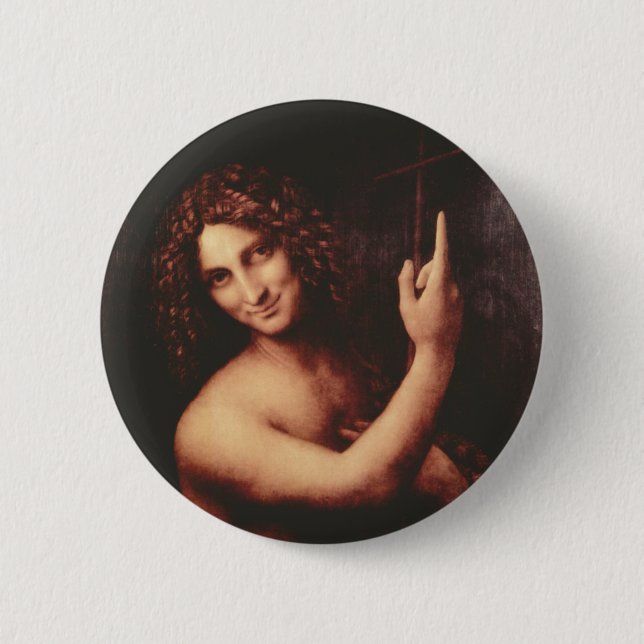 St John the Baptist Pinback Button (Front)