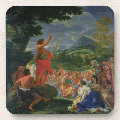 St John the Baptist Preaching painted before 169 Beverage Coaster