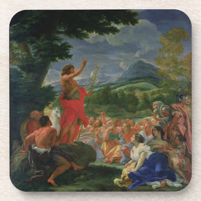 St. John the Baptist Preaching, painted before 169 Beverage Coaster (Front)
