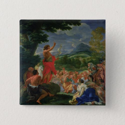 St John the Baptist Preaching painted before 169 Pinback Button