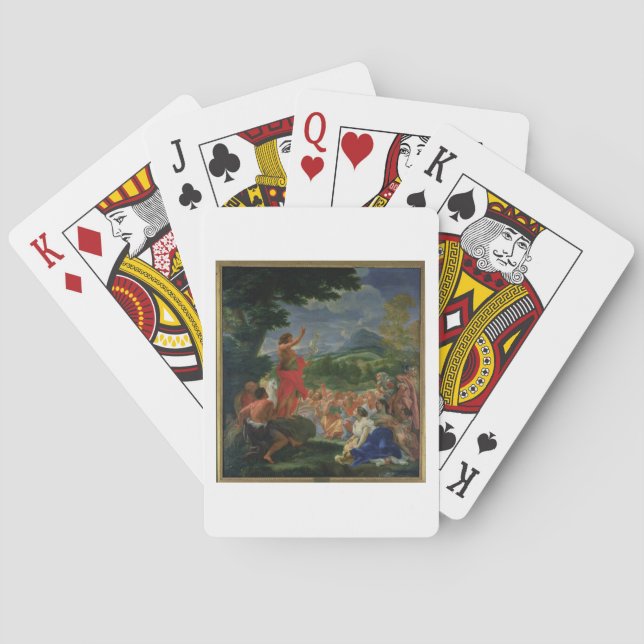 St. John the Baptist Preaching, painted before 169 Poker Cards (Back)