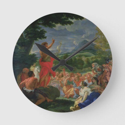 St John the Baptist Preaching painted before 169 Round Clock