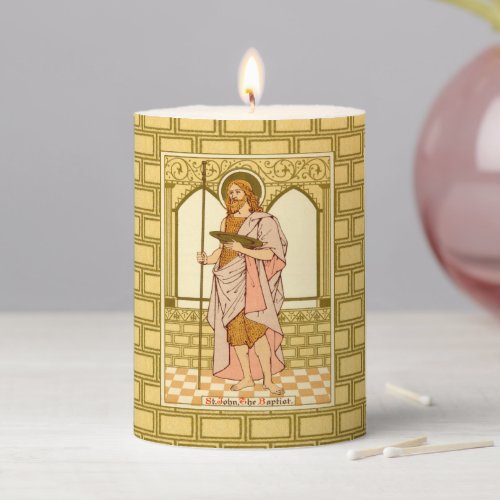 St John the Baptist RLS 06 3x4 Pillar Candle
