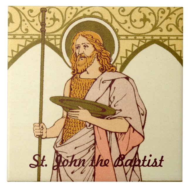 St. John the Baptist (RLS 06) Ceramic Tile (Front)