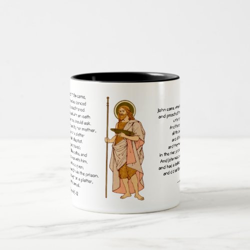 St John the Baptist RLS 06 with Texts Two_Tone Coffee Mug