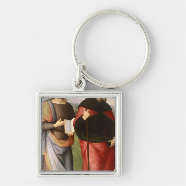 St. John the Evangelist and St. Augustine of Keychain (Front)