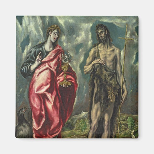 St John the Evangelist and St. John the Baptist Magnet (Front)