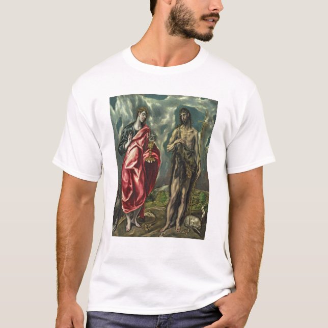 St John the Evangelist and St. John the Baptist T-Shirt (Front)