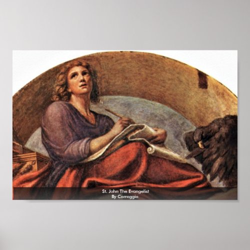 St John The Evangelist By Correggio Poster