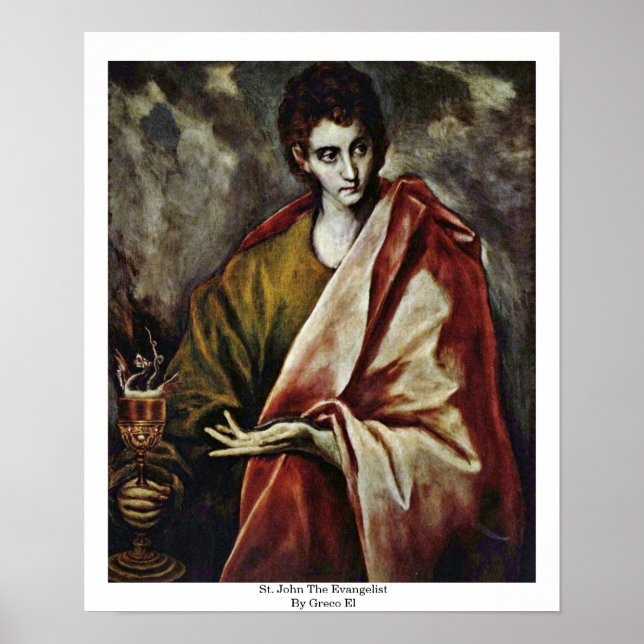 St. John The Evangelist By Greco El Poster (Front)