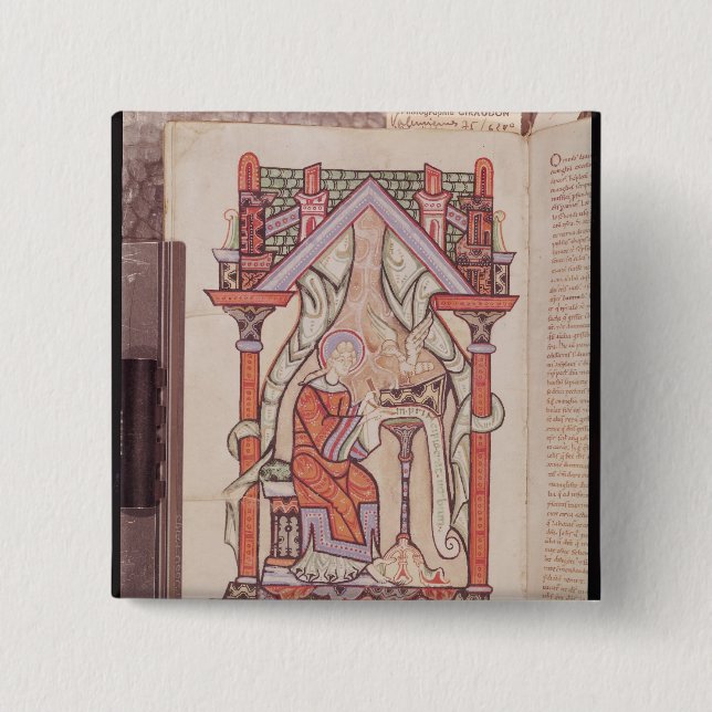 St. John the Evangelist from the Gospels Pinback Button (Front)