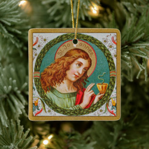 St. John the Evangelist (JMAS 06) Ceramic Ornament