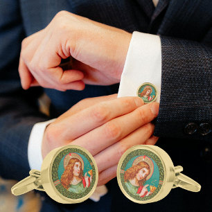 St. John the Evangelist (JMAS 06) Round Cufflinks