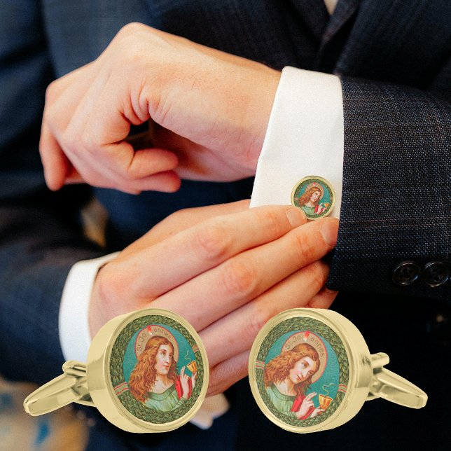 St. John the Evangelist (JMAS 06) Round Cufflinks (Creator Uploaded)