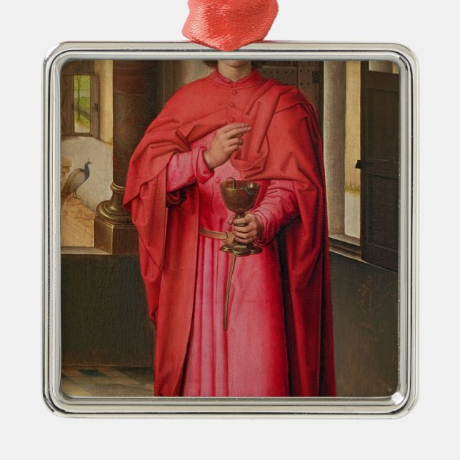 St. John the Evangelist Metal Ornament (Front)