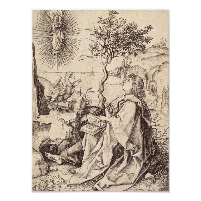 St John the Evangelist on Patmos Photo Print (Front)