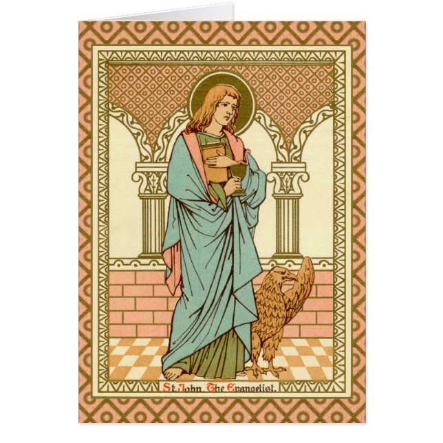 St John the Evangelist (RLS07) Blank Greeting Card (Front)