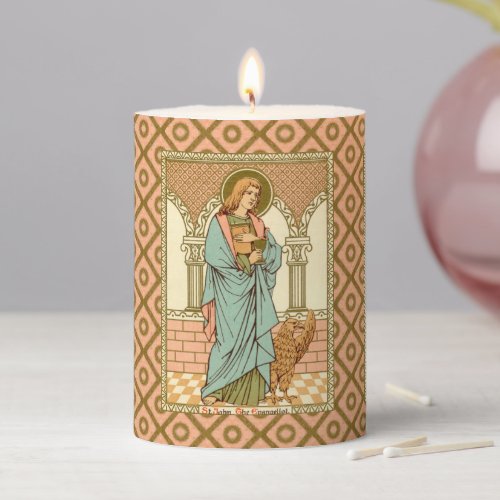 St John the Evangelist RLS 07 3x4 Pillar Candle