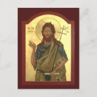 St. John the Forerunner and Baptist Prayer Card