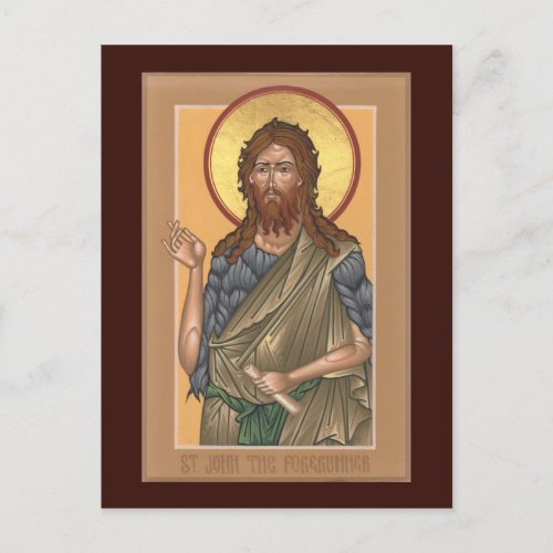 St John the Forerunner Prayer Card