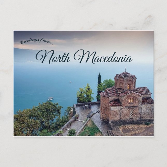 St John the Theologian North Macedonia Postcard (Front)