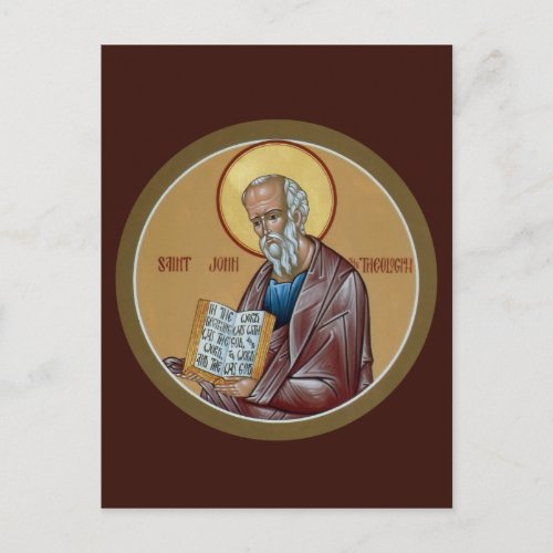 St John the Theologian Prayer Card