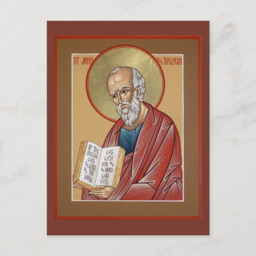 St John the Theologian Prayer Card