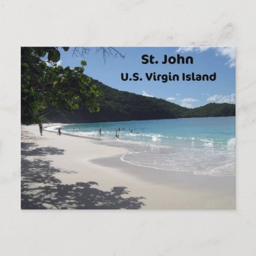 St John US Virgin Island Postcard