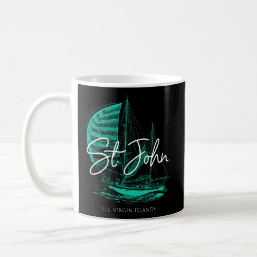 St John Us Virgin Islands Sailboat Coffee Mug