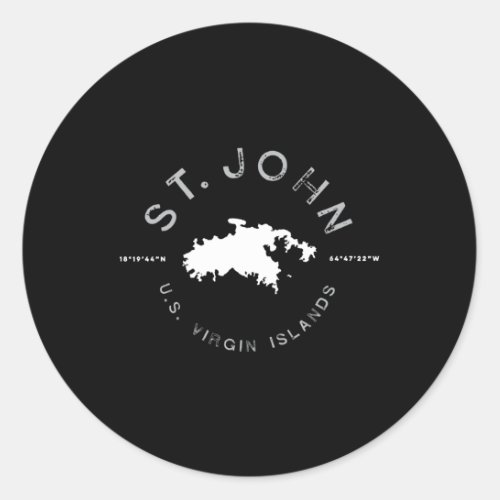 St John Usvi Classic Round Sticker