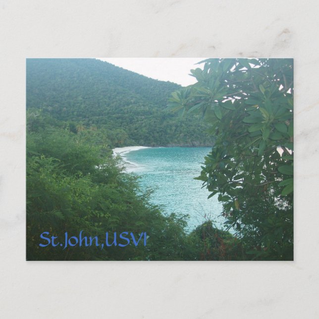 St.John,USVI Postcard (Front)