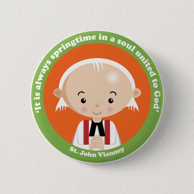 St. John Vianney Button (Front)