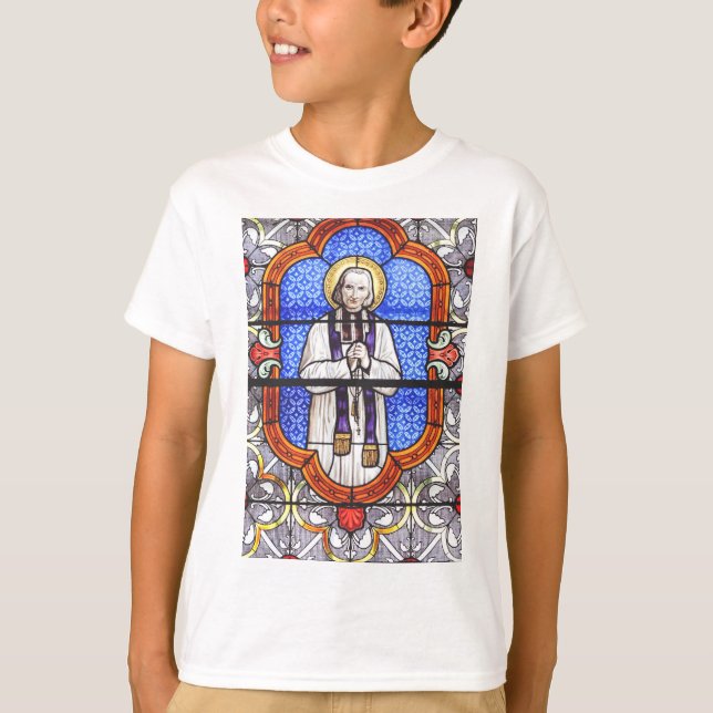 St. John Vianney Patron Saint of Parish Priests T-Shirt (Front)