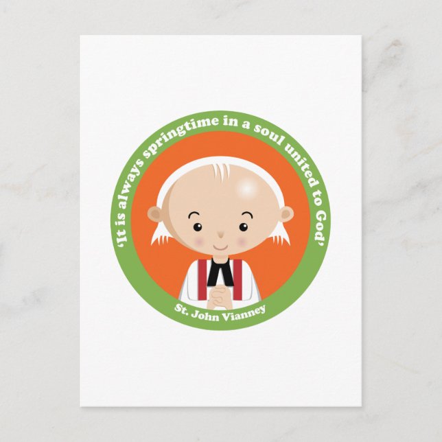 St. John Vianney Postcard (Front)