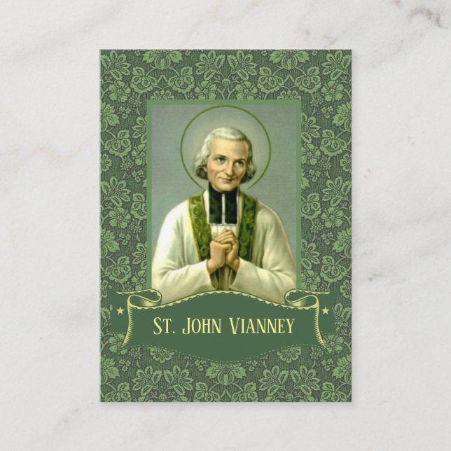 St. John Vianney, Priest Holy Cards (Front)