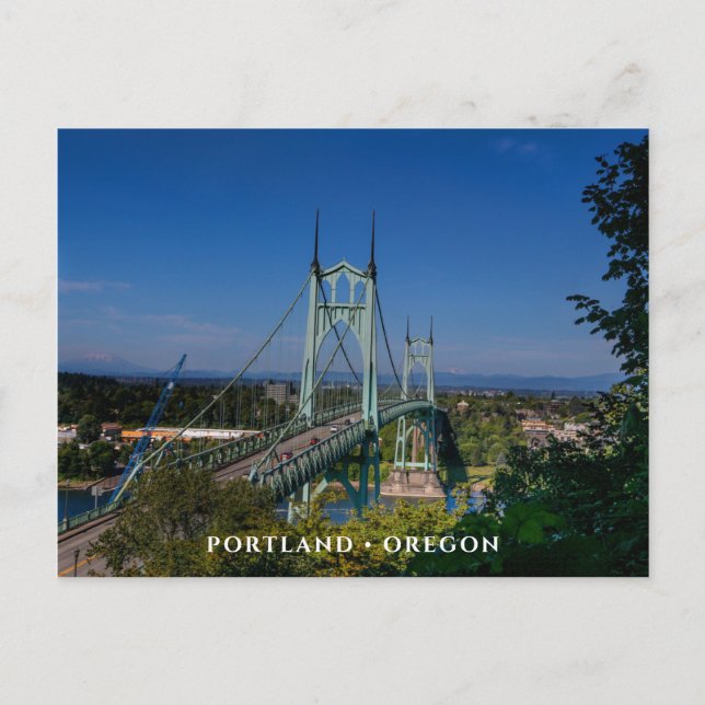 St Johns Bridge | Portland Oregon Postcard (Front)
