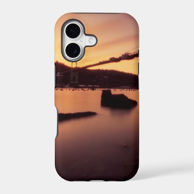 St Johns Bridge Sunset Iphone Case (Back)