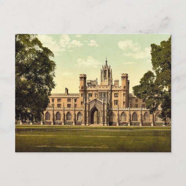 St. John's College, Cambridge, England classic Pho Postcard (Front)