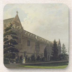 St. John's College seen from the garden, illustrat Drink Coaster