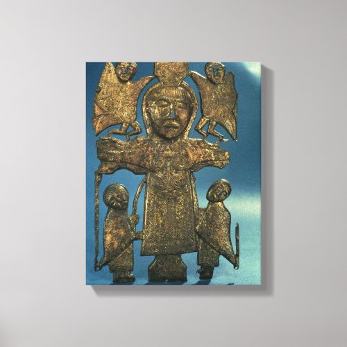 St Johns Crucifixion Plaque late 7th Century Canvas Print