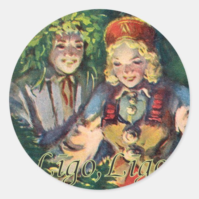 St. John's Day (summer solstice) sticker (Front)